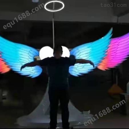 天使之翼 赛凡出售 网红拍照发光翅膀互动道具 五颜六色