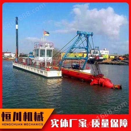 大型挖泥船 链斗式挖泥船 HC-22河道清淤挖泥船售价 恒川机械