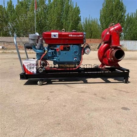 拖车柴油6寸8寸抽水泵应急排涝抽水泵双缸汽油马力抽水泵