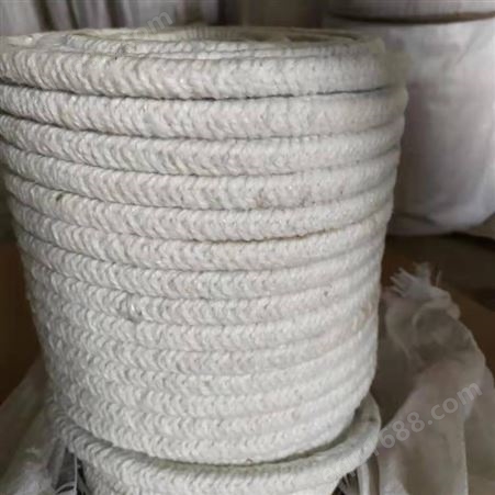 16*16陶瓷纤维编织绳 陶瓷纤维编织绳的定做 徐州热卖陶瓷纤维编织绳