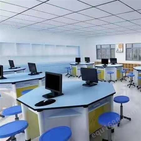 绍兴培训班电脑桌椅 组合多边形电脑桌 欢迎咨询厂家智学校园