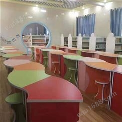 青岛幼儿园活动室桌椅 阅览室桌椅厂家价格 欢迎咨询智学校园