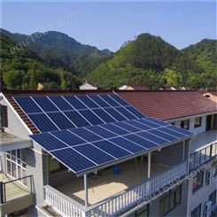 别墅屋顶光伏发电 家用并网系统 农村新型太阳能取暖设备