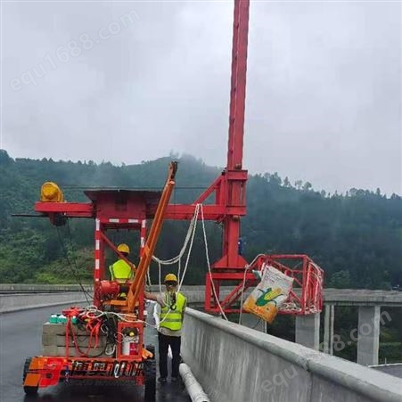 桥梁排水管安装施工平台 轻松过电杆 博奥RQ25 电动伸缩