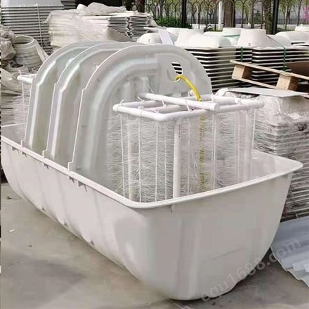 小型污水池处理设备 大批量改造 玻璃钢净水槽