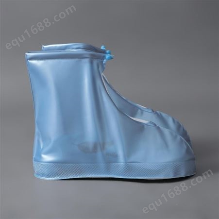工厂批发中筒成人款鞋套 尼龙拉链中筒雨鞋 户外防雨防水雨鞋套