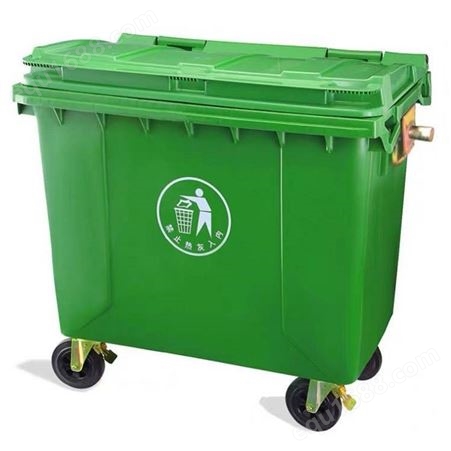 中天户外垃圾桶 小区室外四色分类桶 可挂车带轮带盖街道环卫塑料桶