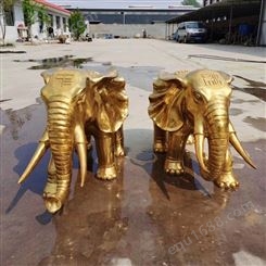 铜大象 鑫宏铜雕1米大象铜雕塑 商业美陈铜像摆件