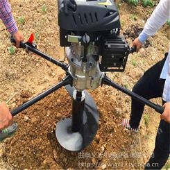 加厚果园种植梨树打洞机 家用便携手提式挖坑机