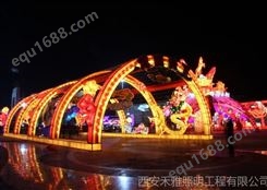 甘肃兰州春节节日亮化、街道广场工程配套设计--2017节日灯具供应商