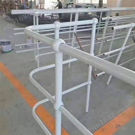 镀锌管球型立柱 钢梯扶手栏杆 神木钢架平台球形立柱护栏