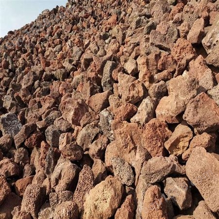 火山石厂家供应 火山石粉 红色火山石 黑色火山石