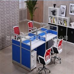 白银拉瑞斯简约现代6/8人位职员办公桌屏风  电脑桌公司组合桌椅 办公屏风