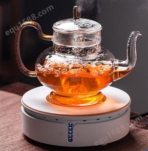 出口中式 加厚玻璃茶壶 烧水壶 耐高温烧水  家用耐热花茶壶  套装茶具