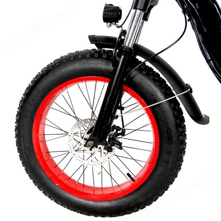 雪地电动自行车20寸20*4.0雪地专车用防滑轮胎铝合金硬前叉