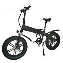 雪地电动自行车20寸折叠雪地助力车宽胎折叠电动自行车中置电动车