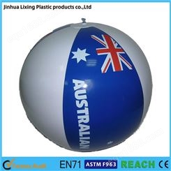 厂家专业定制PVC充气沙滩球 充气戏水球 沙滩波 充气球