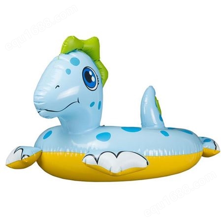 儿童坐圈充气恐龙坐骑 游泳圈水上浮排沙滩戏水玩具3-6岁加厚