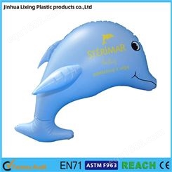  定做PVC充气海豚 地摊小号海豚 可印logo