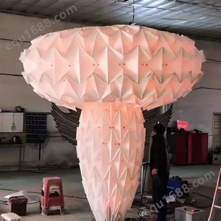 发光蘑菇树 蝶恋花定制 室内外大型LED互动美陈装置