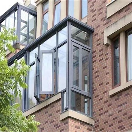 断桥铝门窗 铝木复合窗纱一体 封阳台露台隔音窗户