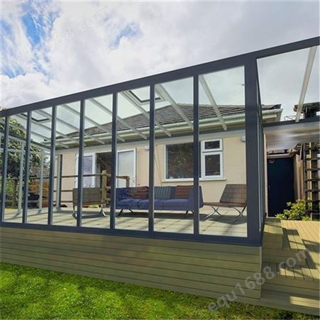 自动折叠铝合金pc耐力板阳光房 别墅欧式露台 支持定制