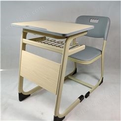 中小学培训课桌椅手摇升降课桌椅  螺丝升降课桌椅