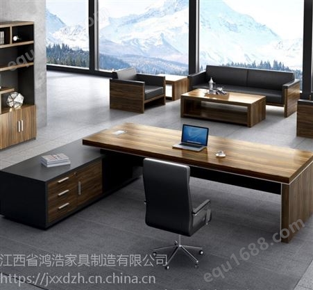 老板办公桌广州办公家具总裁经理主管桌椅组合简约现代大班老板台