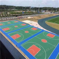 梧州篮球场建设公司运动场橡胶跑道